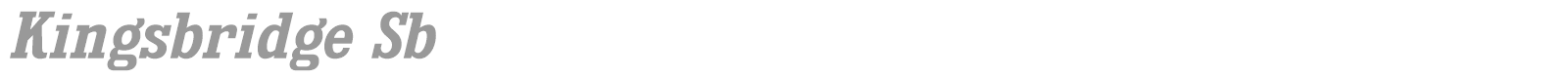 Kingsbridge font preview